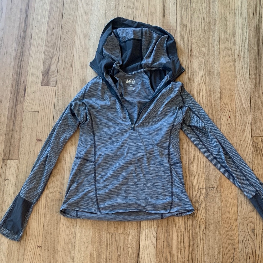 REI Women's Charcoal Hooded Sweatshirt